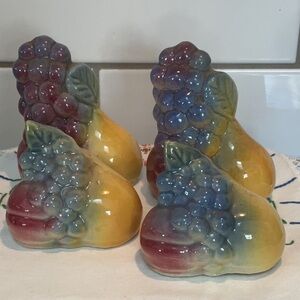 Shawnee Pottery two sets Fruit S&P shakers vintage 1940-50’s